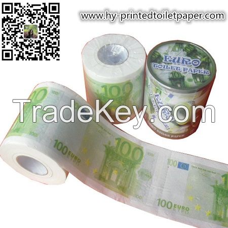 money printed toilet paper