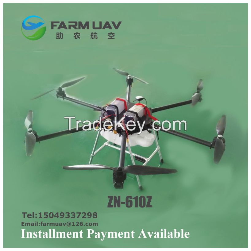 multi-rotor agricultural drone / uavs for crop spraying / map the route