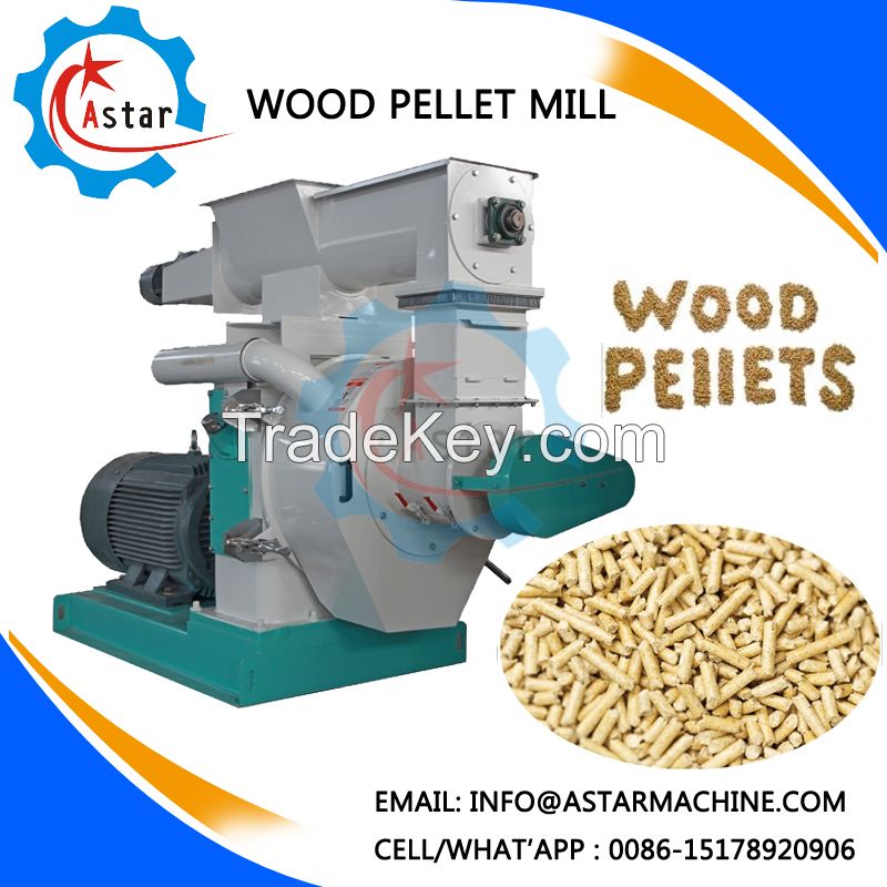 Output 1-5T/H Wood Sawdust Ring Die Wood Pellet Machine