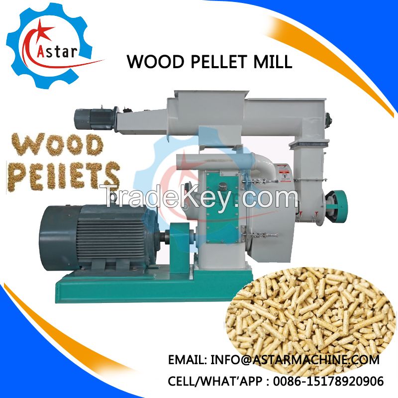 Output 1-5T/H Wood Sawdust Ring Die Wood Pellet Machine