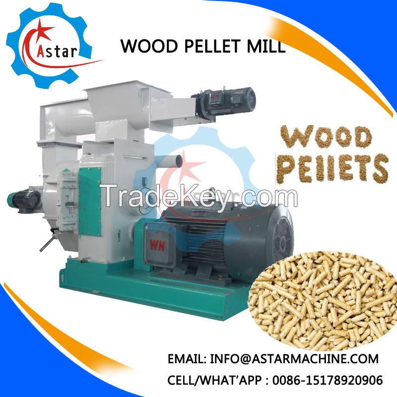 Output 1-5T/H Wood Sawdust Ring Die Wood Pellet Machine