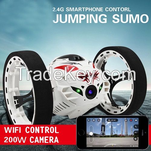 Wifi Controlled Insectoid Robot Jumping Sumo RC Car with Wireless HD