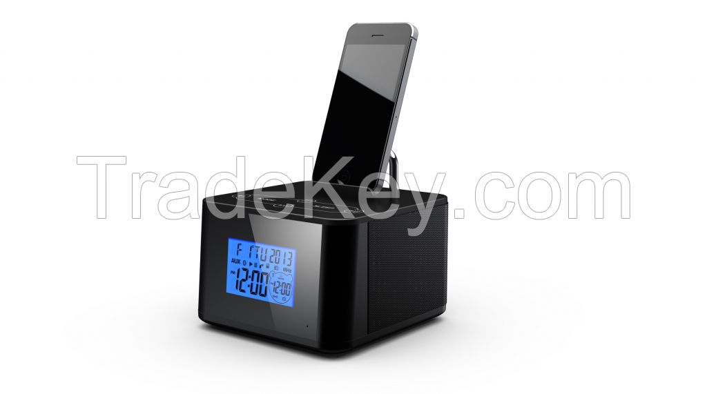 High End Remote Control Alarm Clock Bluetotoh Speaker (LV-BS86)