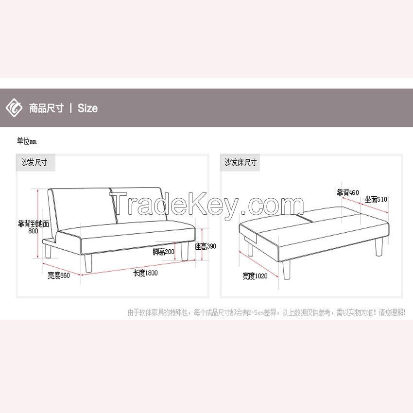 living room sofa bed folding fabricsofa double seat furniture manufacturer