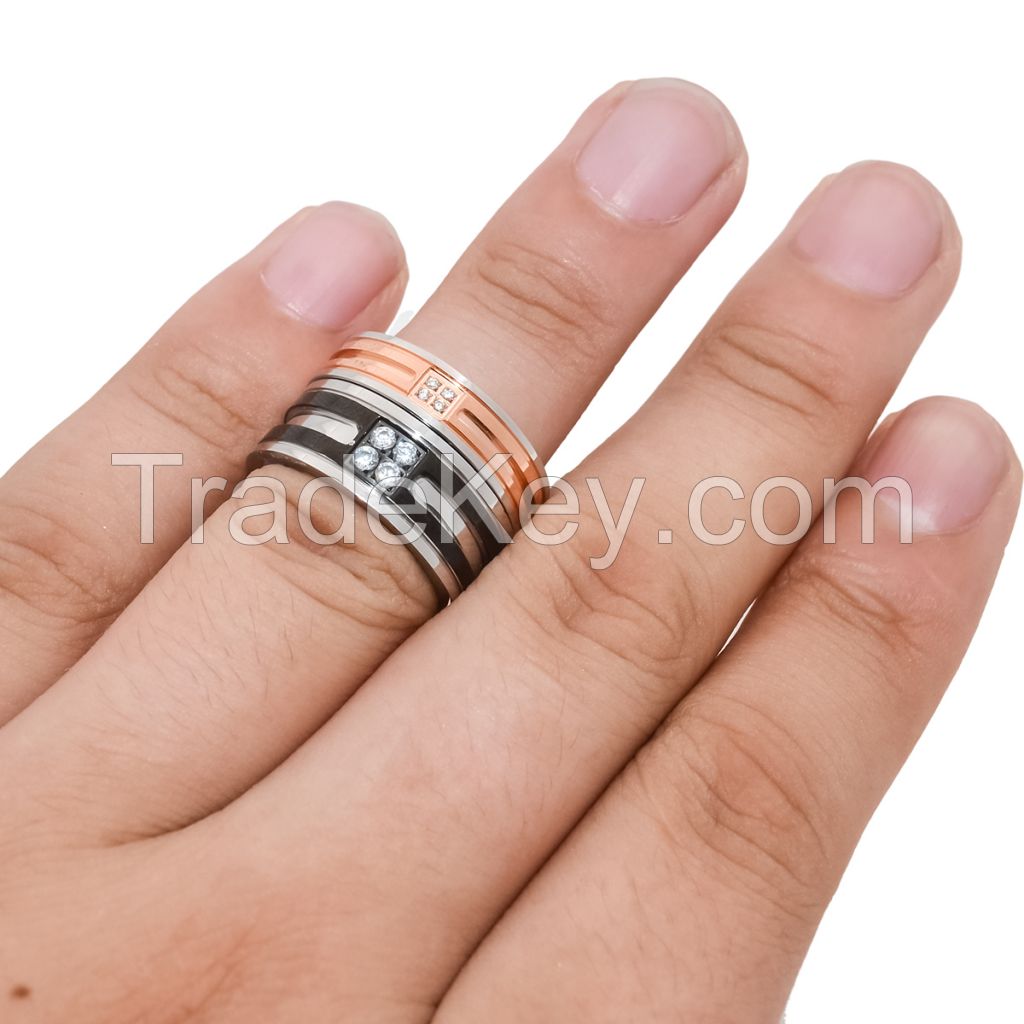 stainless steel womens' ring for lovers