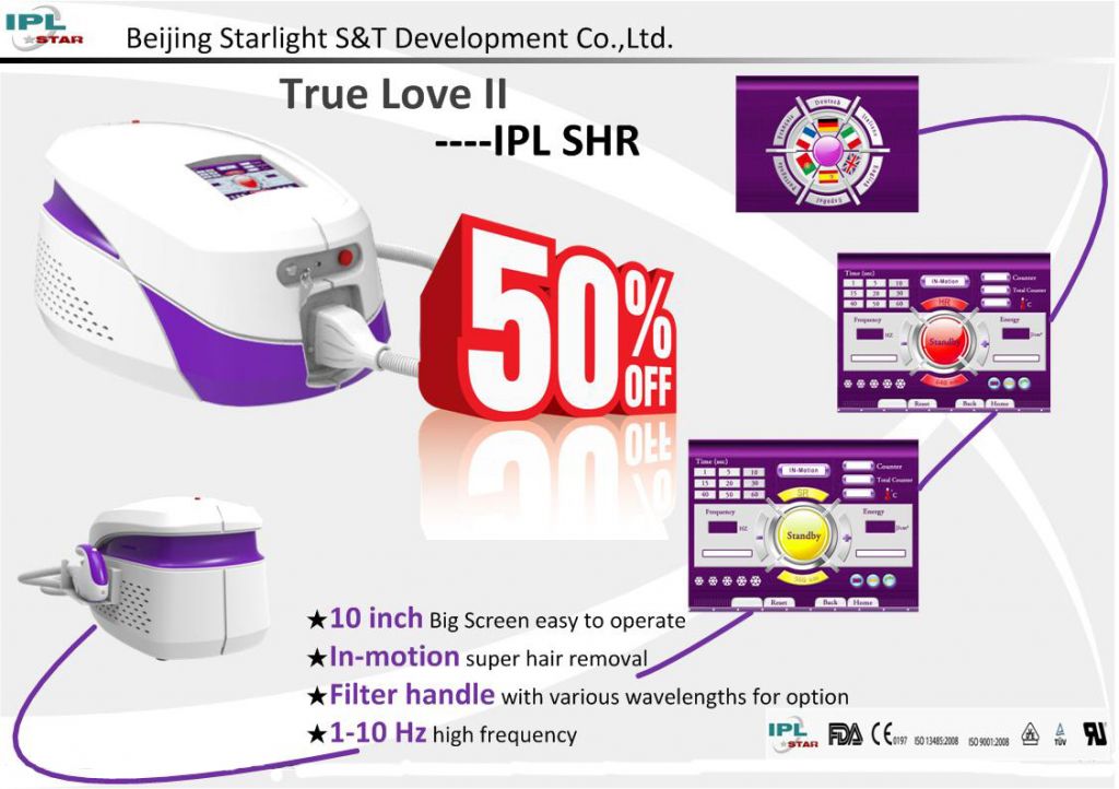 IPL Beauty Machine (CE, ISO and FDA)--True Love II