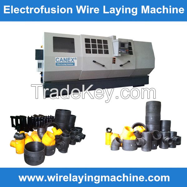 CNC electro fusion wire laying machine PE80/100 Electrofusion fittings wire laying