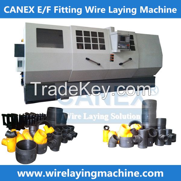 wire laying machine for electrofusion