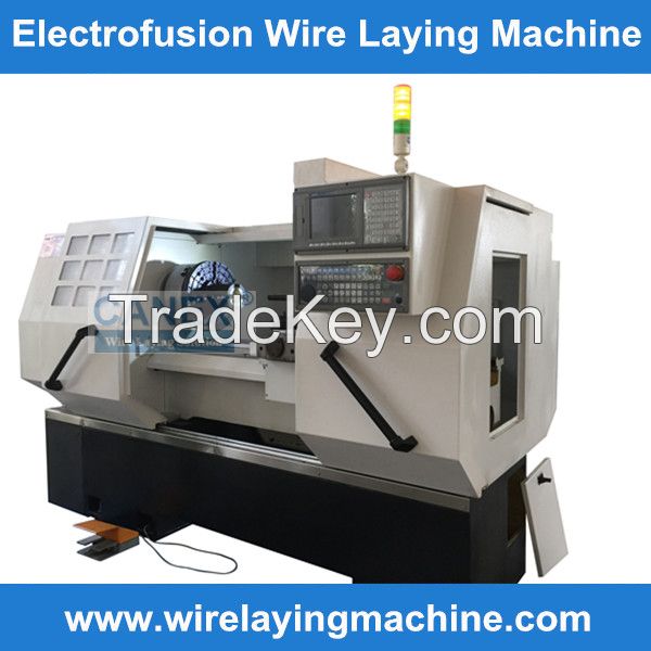 equipment for production electro fusion fitting cnc wire laying machine