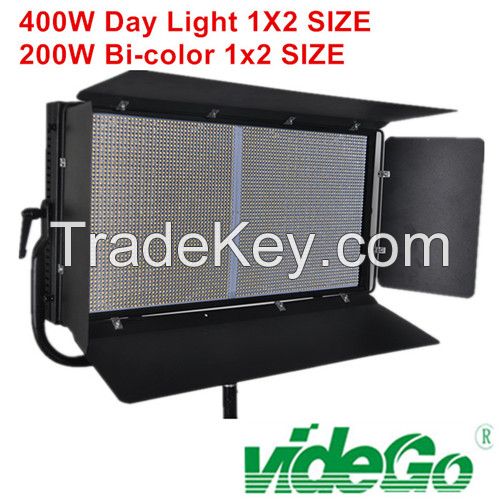 videGo LED film shooting Panel Light continuous lighting 100W Bi-Color panel light 1X1 Studio Light High CRI>97 Kino Flo Film Shooting Light High Power 200W Daylight Soft Panel Light Continuous Lightin