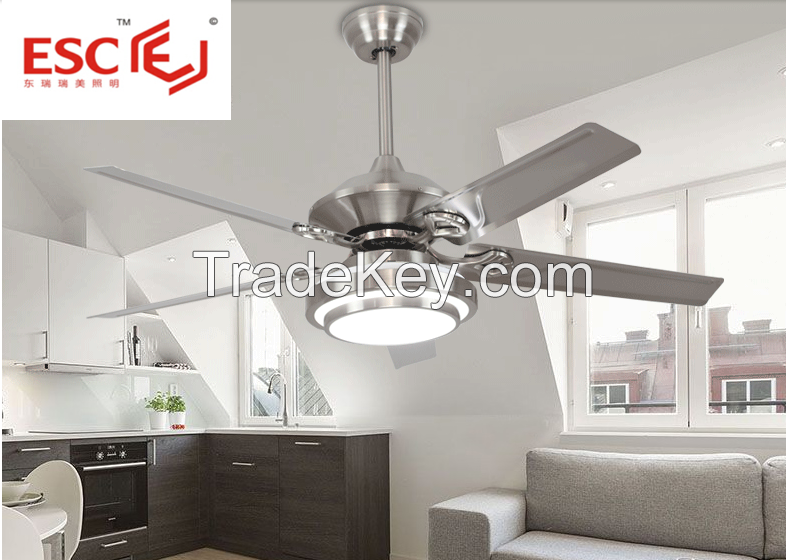 air conditioning stainless stell ceiling fan with led light