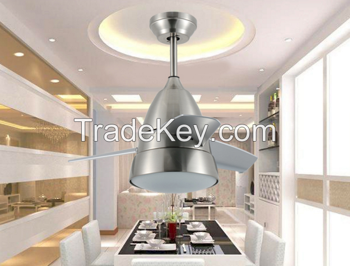 modern style mini ceiling fan with LED light 