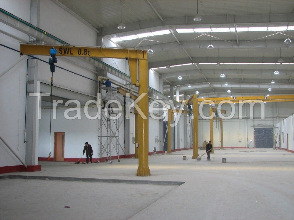 China Stationary Jib Crane with Wire rope Hoist