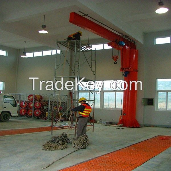Floor mounted pillar hoist small jib crane price