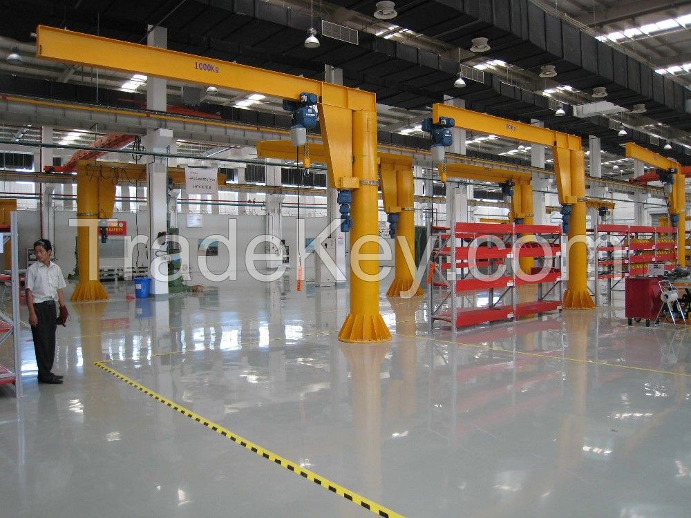 China Stationary Jib Crane with Wire rope Hoist