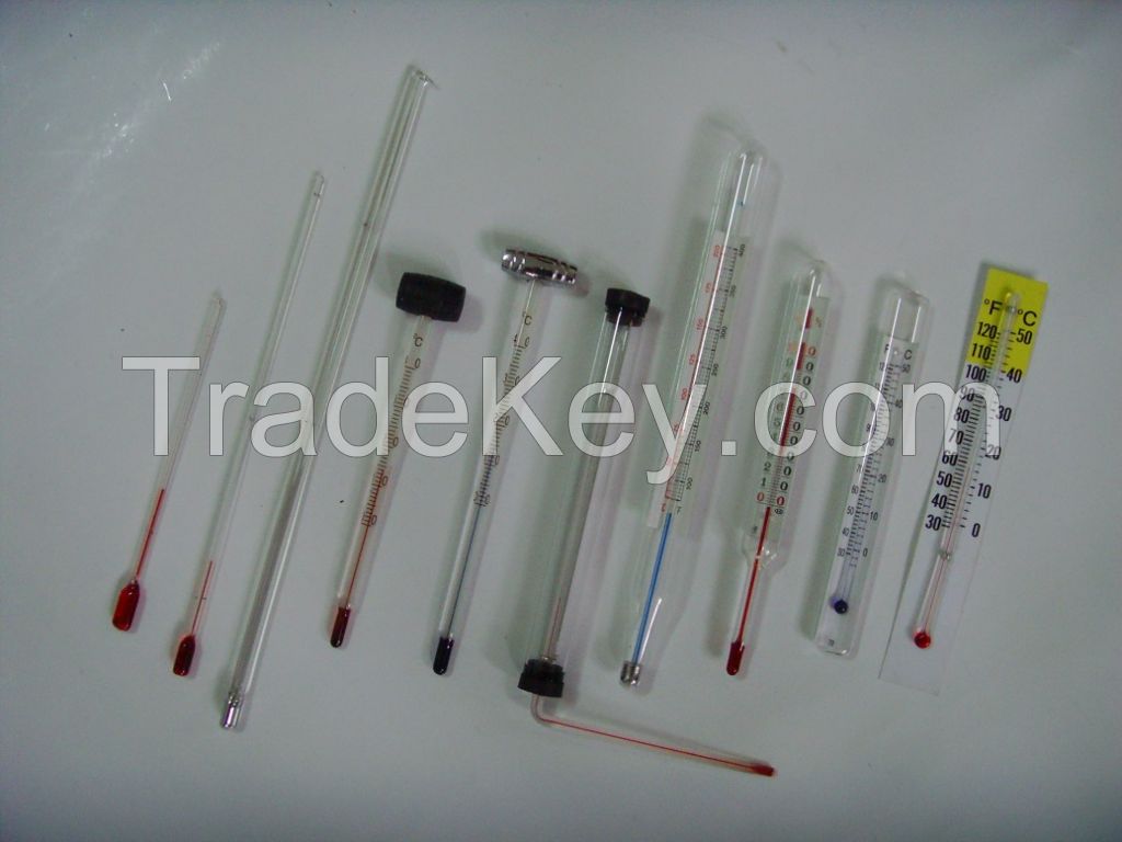 rod core of glass thermometer,glass thermometer,industrial thermometer