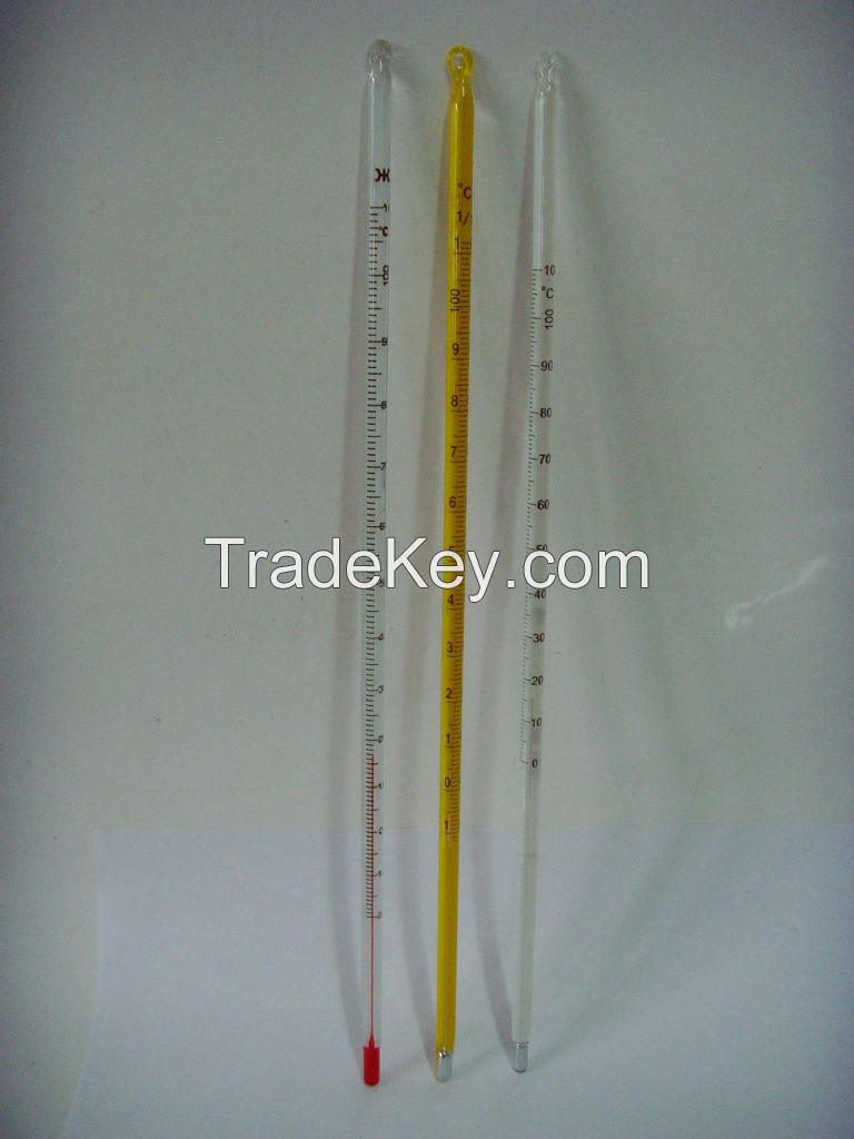 solid-stem glass thermometer,glass thermometer,industrial thermometer