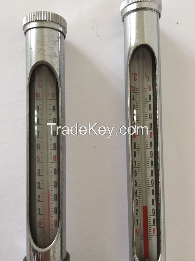  steel sheathing thermometer,glass thermometer,industrial thermometer