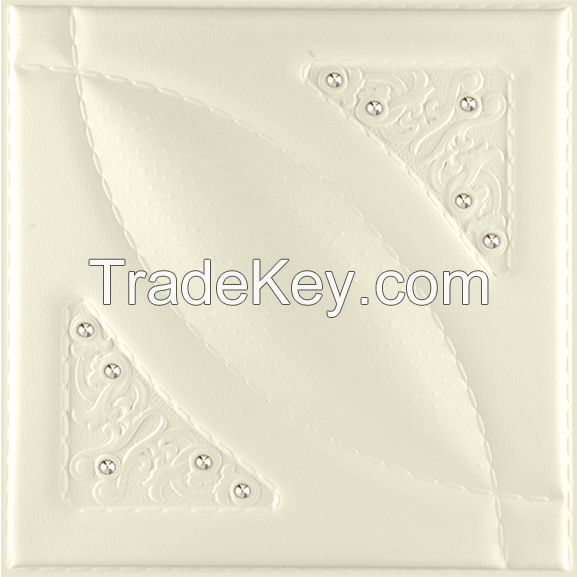 3D PU Leather Wall Panel 1037-15 for Modern Interior Decoration