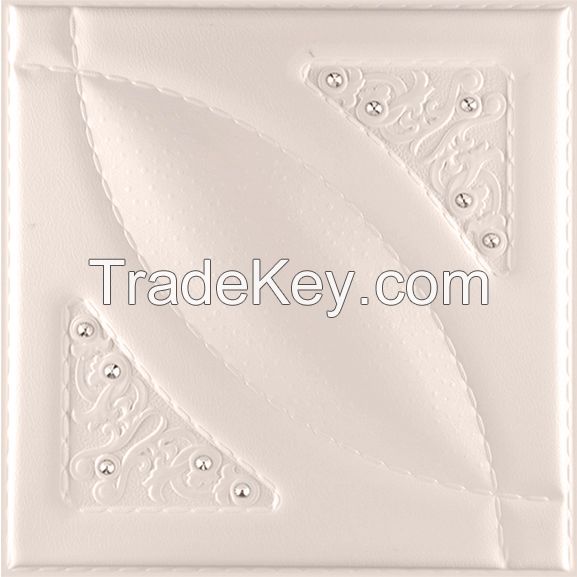3D PU Leather Wall Panel 1037-19 for Modern Interior Decoration
