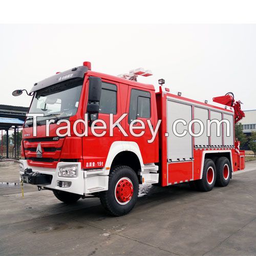 Emergency rescue fire vehicle