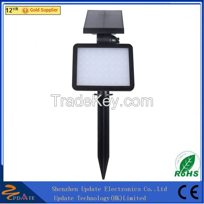 48 LED solar powered spot light outdoor wall lamp for garden