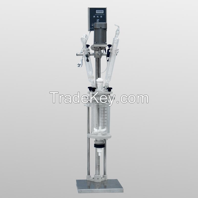 20 LHigh quality borosilicate GG3.3 double layer jacketed glass reactor