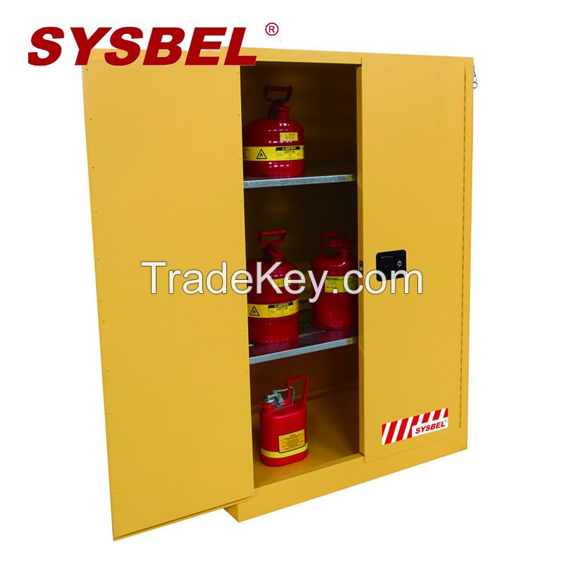 SYSBEL FM and CE Approved 90 Gal 2 Self-closed Door Flammable Liquid and Chemicals Safety Storage Cabinets