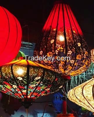 Decorative Wedding Hanging Bamboo Silk Lantern