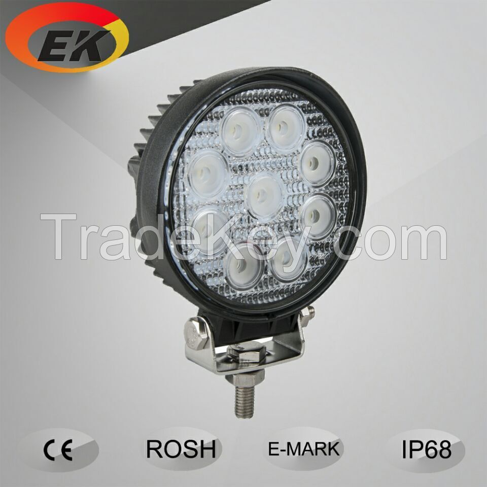 High Quality 5inch 27w EK LED Work Light for Tractor, Boat, Offroad