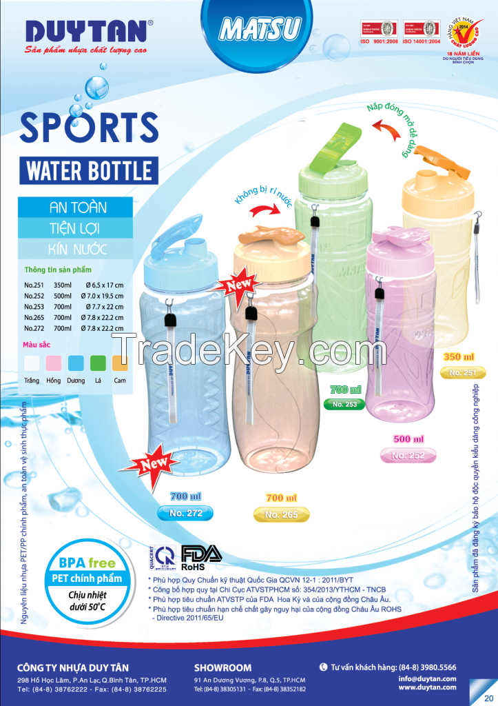 PET preform mineral water bottles-Duy Tan Plastics made in Vietnam