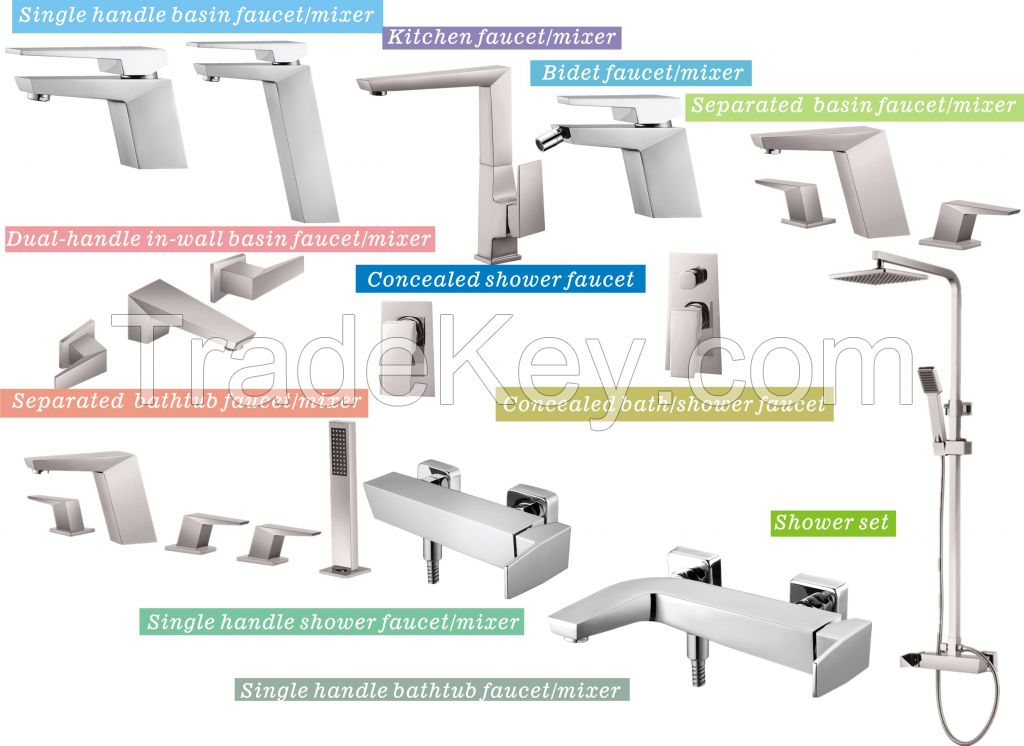 MUNK faucet series+Single basin faucet/mixer+bidet faucet/mixer+kitchen faucet/mixer+bathtub faucet/mixer+in wall basin faucet/mixer+concealed shoer faucet/mixer+shower set