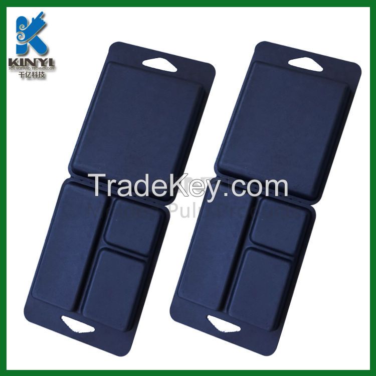 Biodegradable mold pulp packaging tray,electronic inner packaging 