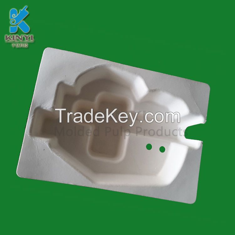 Environmental packaging tray for cosmetic bottle packaging,organic packaging box