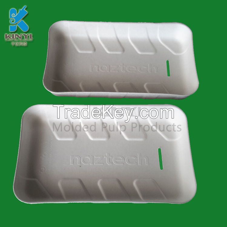 Environmental packaging tray for cosmetic bottle packaging,organic packaging box
