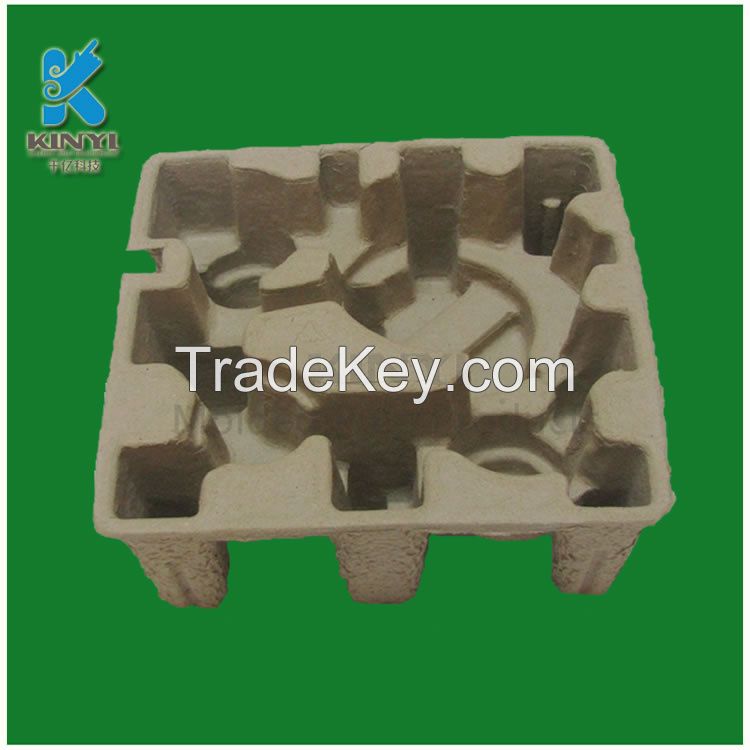 Bagasse pulp mold packaging tray,equipment protection packaging