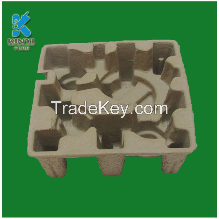 Biodegradable packaging tray, equipment protection packaging box