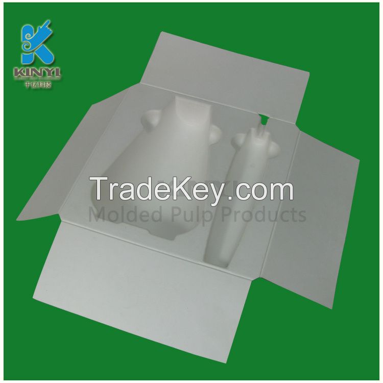 Biodegradable colored paper packaging box for cosmetic packaging