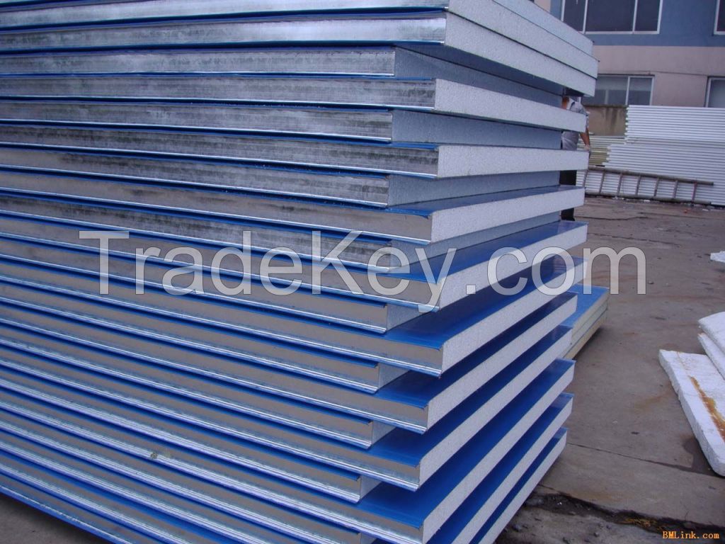 supply high quality color steel EPS sandwich panels for wall