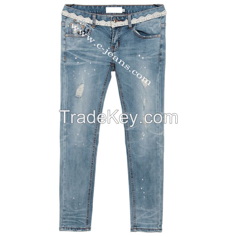 2015 Fashion Clothing Pants Denim Women Jeans (14126)
