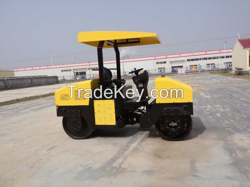 HAOHONG 3T Ride-On Vibratory Road Roller For Sale