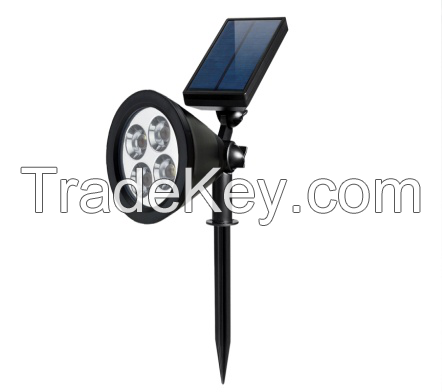 2W solar led light for wall and outdoor garden grassland