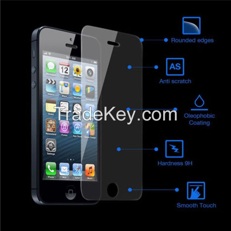 Clear Tempered Glass Screen Protector for iPhone 5/5s/SE