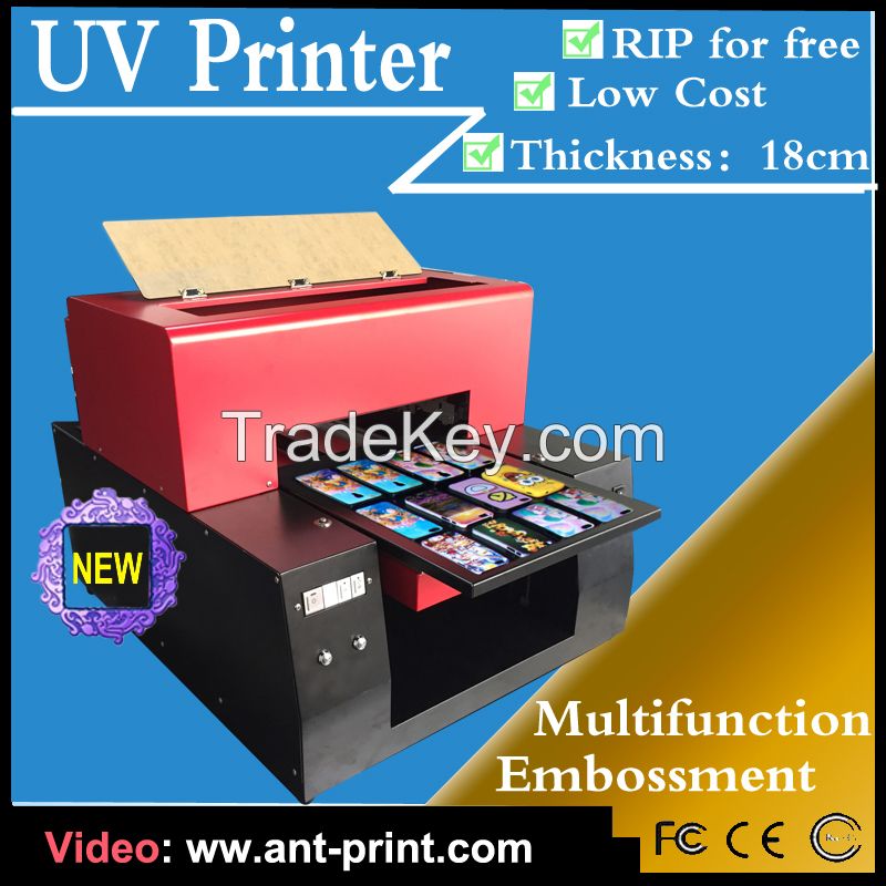 Ant-Print LED UV flatbed printer for many different materials printing