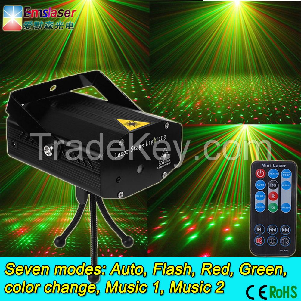 mini laser lights twinkling star Auto sound mini dj stage lights cheap price ce rohs remote control