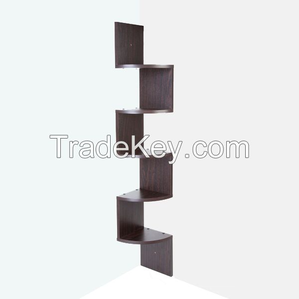 2016 fashable zig zag corner shelf