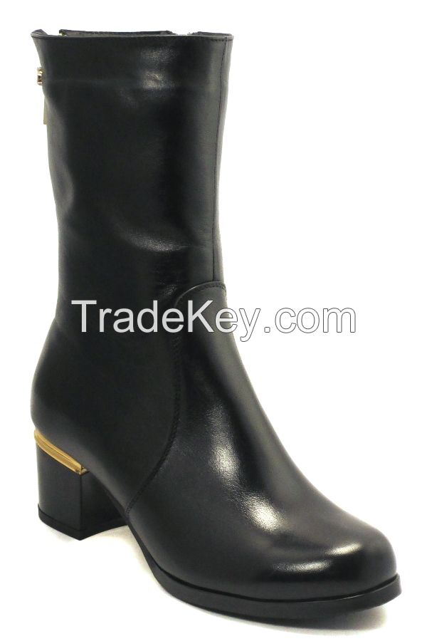 Ukraine genuine leather women's High heels Passo Avanti(5401)