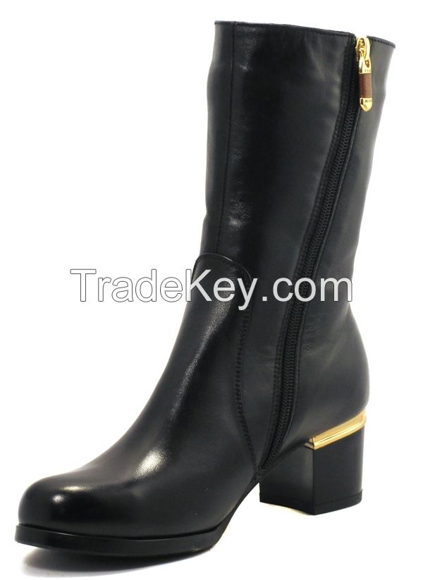 Ukraine genuine leather women's High heels Passo Avanti(5401)