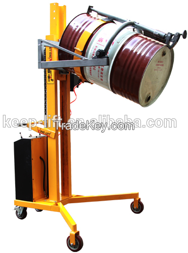 300kg lifting capacity semi-electri drum palletizer with battery power drum lift