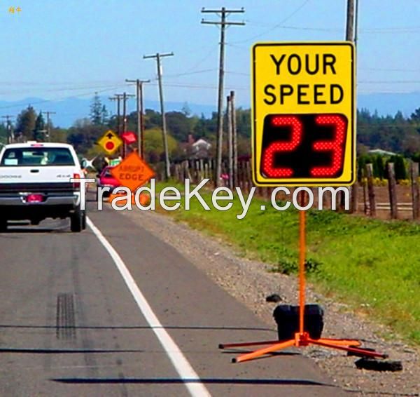 roadway traffic safety signs radar speed warning signs